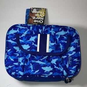 Bixbee Kids Lunch Bag Blue Shark Print New With Tags